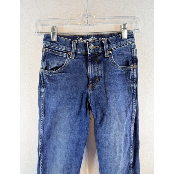 Wrangler Other - Wrangler Retro Jeans Relaxed Boot, Boys 12 SLIM Denim Adjustable Waist Stretch